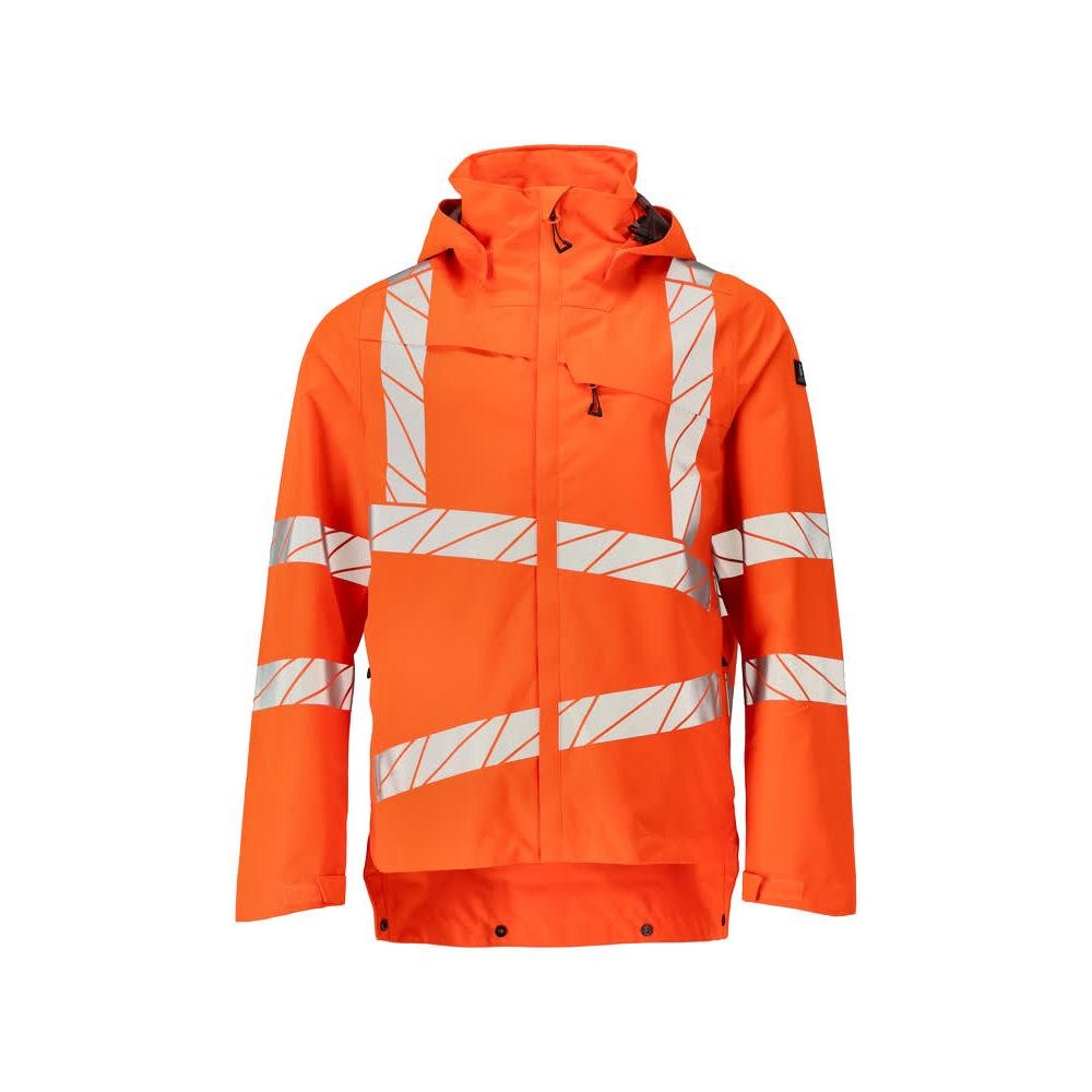 Hardshelljack met lichte voering, fluo oranje
