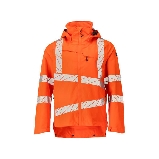 Hardshelljack met lichte voering, fluo oranje