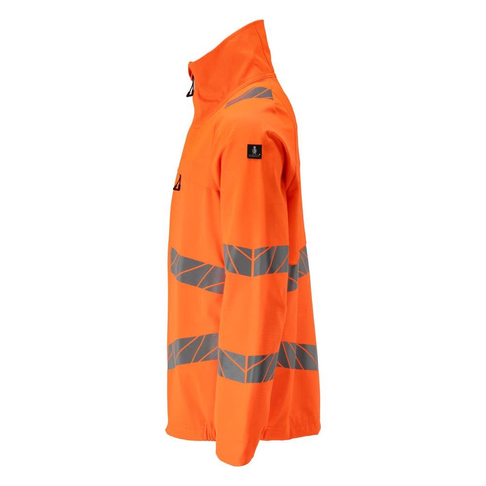 Jas, werkjas met stretch inzetstukken, signalisatie oranje