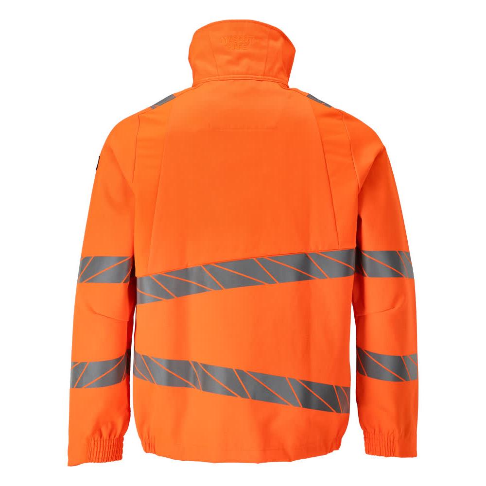 Jas, werkjas met stretch inzetstukken, signalisatie oranje