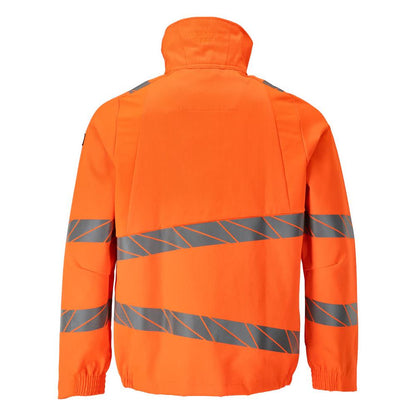 Jas, werkjas met stretch inzetstukken, signalisatie oranje