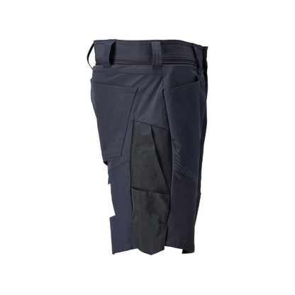 Shorts, lichtgewicht shorts, zwart-blauw