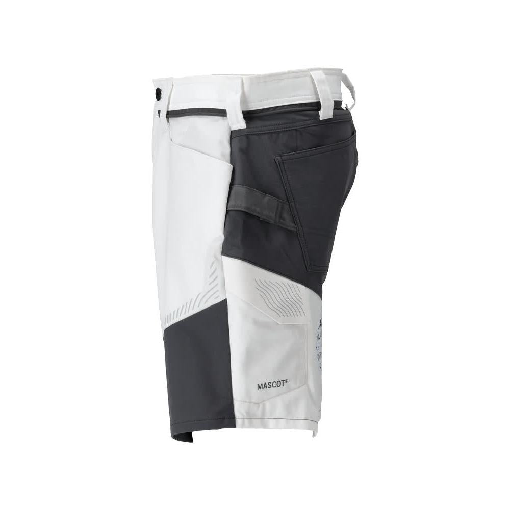 Shorts, lichtgewicht short, wit/antracietgrijs