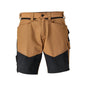 Short, short léger, marron noisette/noir