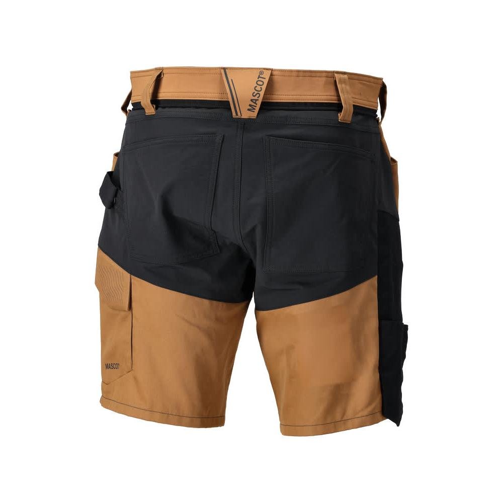 Short, short léger, marron noisette/noir