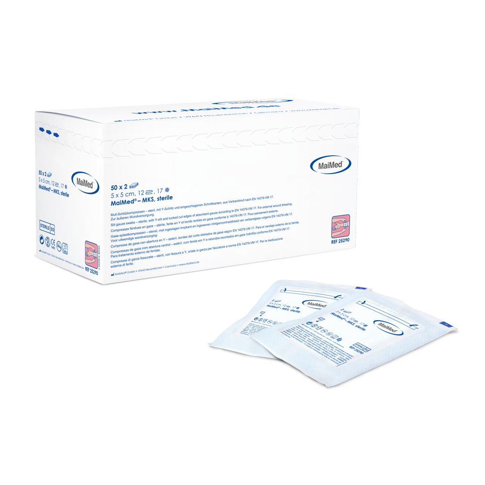 Compresses fendues de gaze stériles MaiMed-MKS