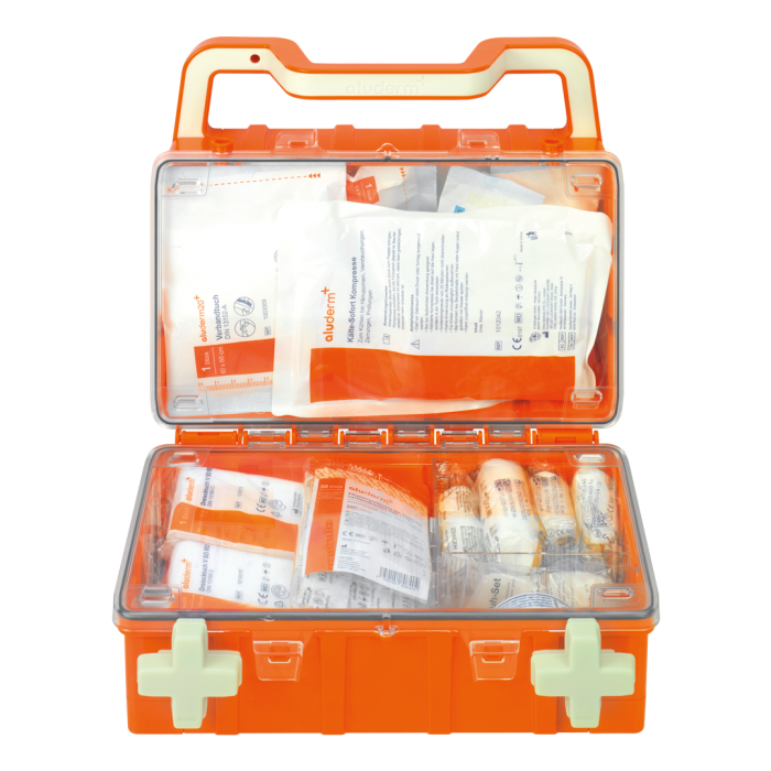 EHBO-doos oranje DYNAMIC-GLOW S standaard DIN 13157 | Koffer (1 stuk)
