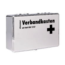 EHBO-koffer KIEL Chrome met standaardinhoud volgens DIN 13157