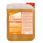 Un bidon de 5 litres de Dr. Schnell SC SCHATTEN, dissolvant de graffiti de DR.SCHNELL GmbH & Co. KGaA, un dissolvant efficace pour les ombres de graffiti, avec des informations sur le produit et un manuel multilingue sur l'étiquette.