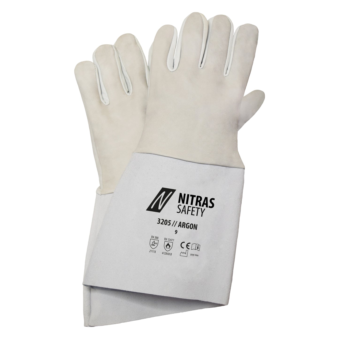 NITRAS ARGON, gants de soudage, gris
