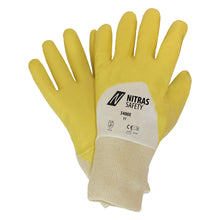 Gants en nitrile NITRAS, jaune/blanc