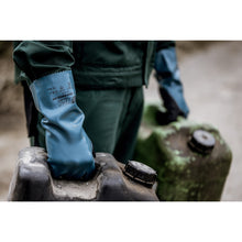 NITRAS GREEN BARRIER GRIP, handschoenen voor chemische bescherming, benzine / zwart