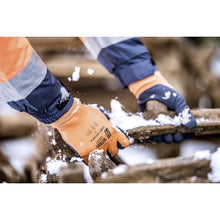 NITRAS SOFT GRIP W, gants d'hiver, orange / bleu foncé