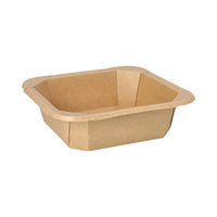 De Starpak 25-lunchboxen, vierkante kartonnen verpakkingen van Starpak, zijn vierkante, milieuvriendelijke kartonnen bakjes met schuine zijkanten en afgeronde hoeken – ideaal als lunchbox of voor maaltijden om mee te nemen.