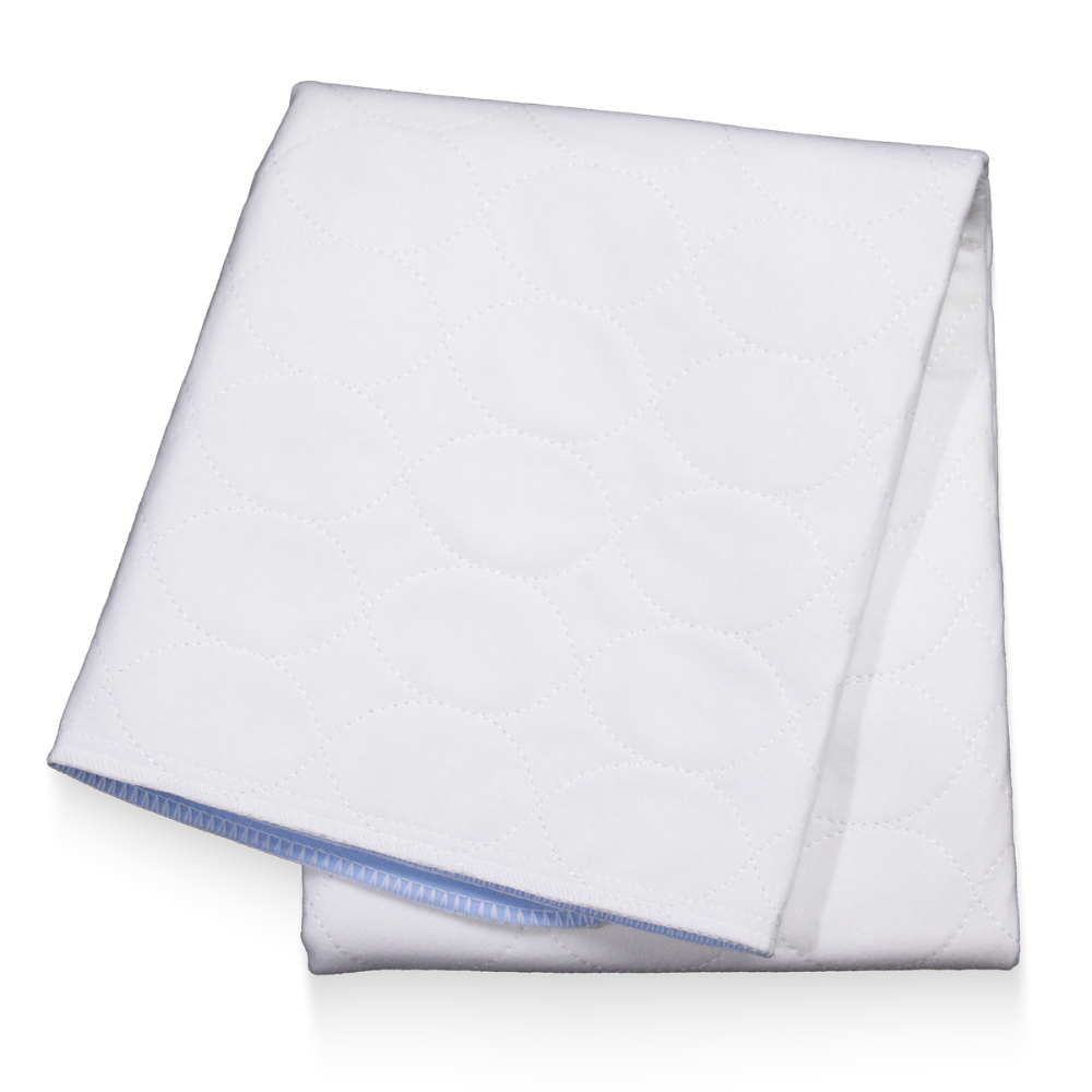 AMPri MED-COMFORT bedbeschermer wasbaar 75 x 90 cm, blauw/wit | Pak (1 stuk)