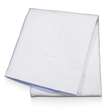 AMPri MED-COMFORT bedbeschermer wasbaar 75 x 90 cm, blauw/wit | Pak (1 stuk)