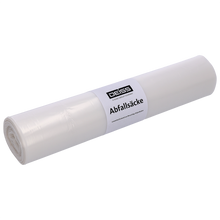 Abgebildet ist eine 25er-Packung DEISS 39321 Müllsäcke (700x1100 mm, Typ 60, transparent-klar) der EMIL DEISS KG (GmbH + Co.) in klarer Kunststoffverpackung auf einfarbig weißem Hintergrund.