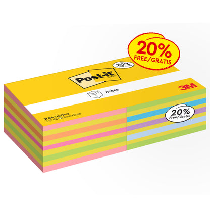 De 3M Post-it® Notitieblaadjeskubus bevat 2 kubussen met elk 450 vel (76x76mm), in verschillende kleuren. Gemaakt door 3M Deutschland GmbH, worden de notitieblaadjes geleverd in PEFC-gecertificeerde verpakking - ideaal voor elk kantoor.