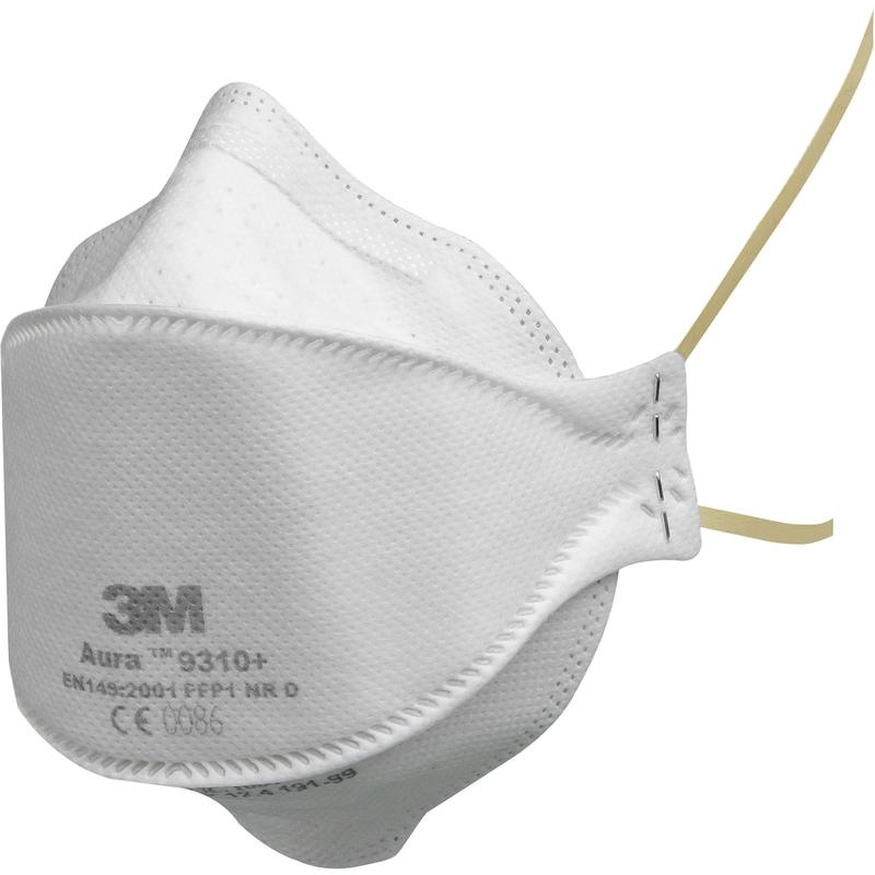 3M™ Aura™ deeltjesmasker, FFP1, zonder ventiel, 9310+ | Pak (20 stuks)