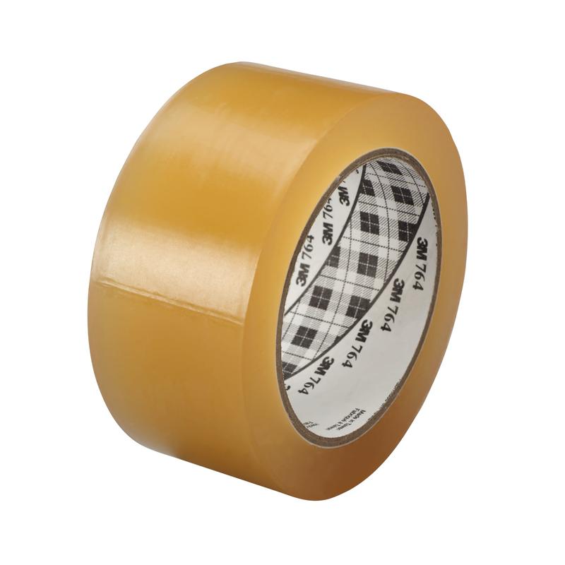 Ruban PVC à usage général 3M™ 764, transparent, 50 mm x 33 m, 0,13 mm | Paquet (1 rouleau)