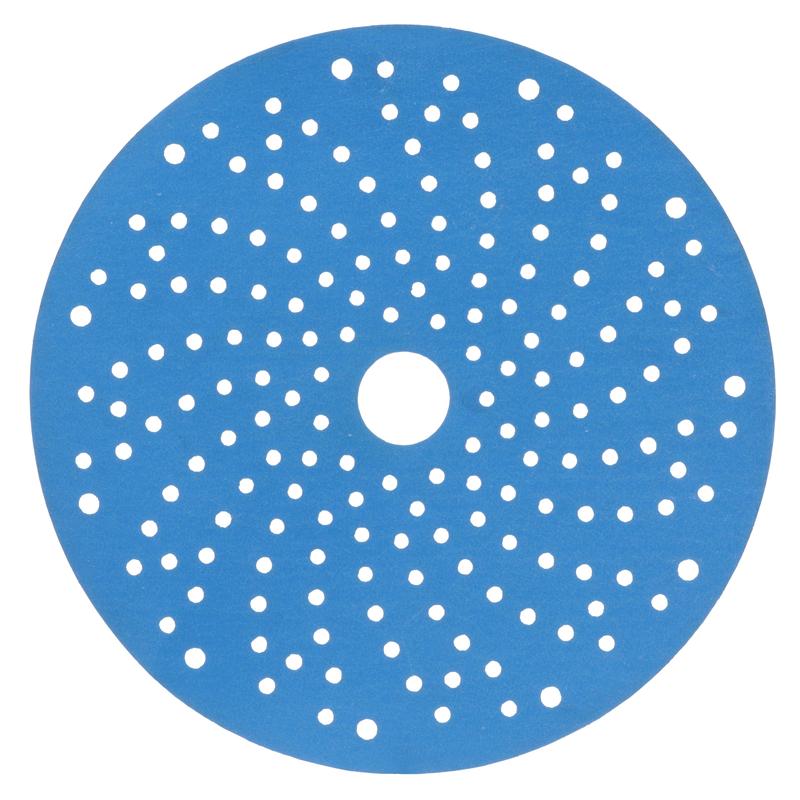 3M™ Hookit™ Blauwe Schuurschijf Multihole 325U, Blauw, 150 mm, Multihole, 500, 51382 | Pak (1 stuk)