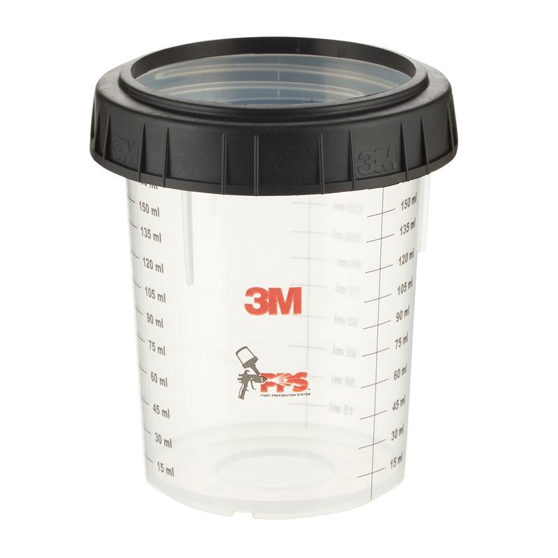 3M™ PPS™ externe beker met schroefring, klein, 170 ml, 16115 | Pak (170 ml)