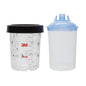 Kits de couvercle et de gobelet intérieur 3M™ PPS™, 400 ml, 125 µm, 16312 | Paquet (400 ml)