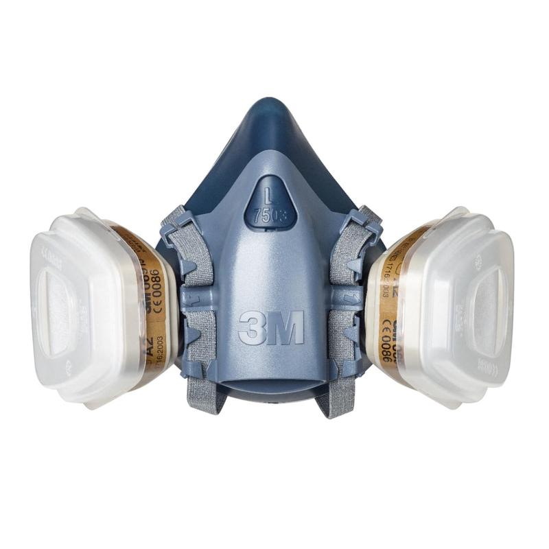 Demi-masque de protection respiratoire réutilisable 3MMC A2P3 R