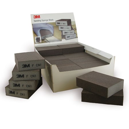 Éponges abrasives 3M™, 100 mm x 68 mm x 26 mm, MED, quatre côtés | Paquet (1 pièce)