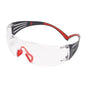 3M™ SecureFit™ 400 veiligheidsbril, rood/grijze poten, Scotchgard™ anticondens-/antikrascoating (K&N), heldere lens, SF401SGAF-RED-EU | Pak (1 stuk)
