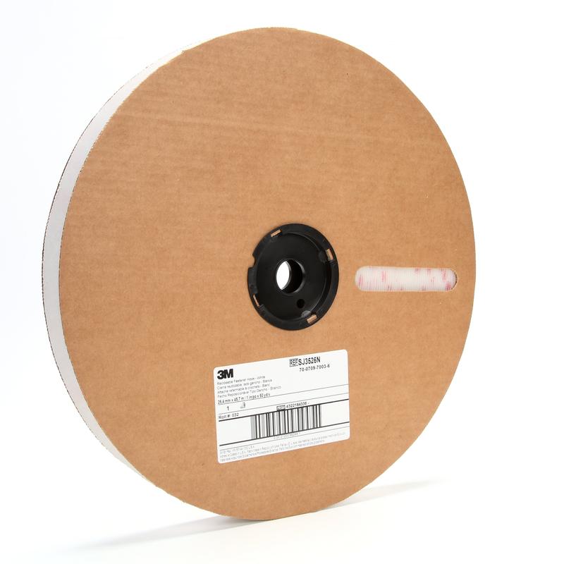 3M™ Haaktape SJ3526N, Wit - Verwijderbare klittenbandsluitingen