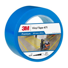 3M™ Zachte PVC-tape 471, blauw, 50 mm x 33 m, 0,14 mm, afzonderlijk verpakt | Pak (1 rol)