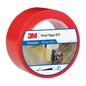 3M™ Zachte PVC-tape 471, Rood, 50 mm x 33 m, 0,14 mm, afzonderlijk verpakt | Pak (1 rol)