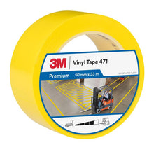 Ruban PVC souple 3M™ 471, jaune, 50 mm x 33 m, 0,14 mm, emballé individuellement | Paquet (1 rouleau)