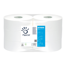 Papernet Maxi, 2 lg pulp, 360m, Ø rol 26,20cm, 1180 vellen. SPECIAAL Wit ECO | Karton (1 pak)
