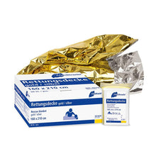 Couverture de sauvetage, or/argent, 160 x 210 cm | Paquet (50 pièces)