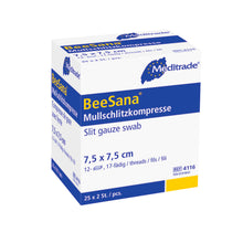BeeSana® gaasspleetkompres, steriel, 12-voudig (50 stuks)