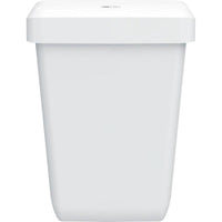 La poubelle Paper Bin de la gamme ParadiseLine de CWS est un récipient en plastique blanc, rectangulaire et sobre (43 l), doté d'un couvercle rapporté et de surfaces lisses, représenté sur un fond blanc. Un design simple et fonctionnel, avec pour seul élément décoratif une petite étiquette apposée sur le couvercle.