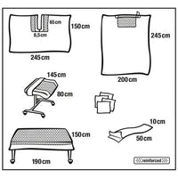 Kit de base Hartmann Foliodrape Protect I, stérile, en crêpe | Boîte (10 pièces)
