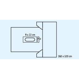 FD PP abdomen/vertèbres Tissu sk 260x320* 9x22* trame crêpe | Paquet (7 pièces)