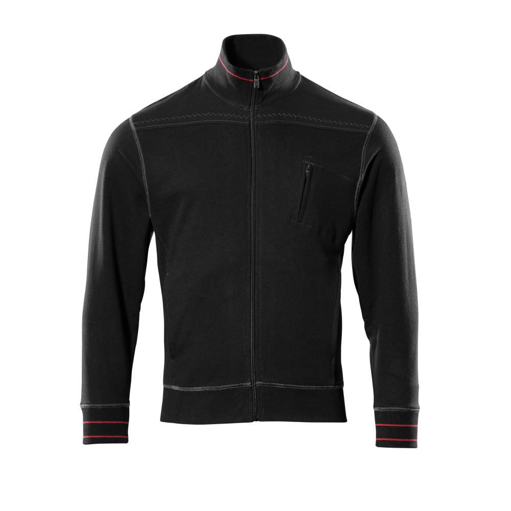 MASCOT® Chania sweatshirt met ritssluiting, zwart