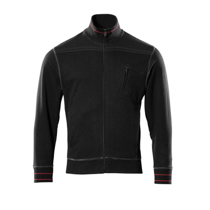 MASCOT® Chania sweatshirt met ritssluiting, zwart