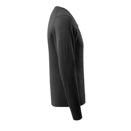 Pull tricoté col V, pull tricoté en laine mérinos