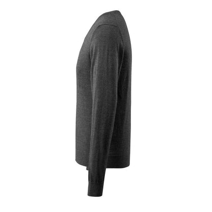 Pull tricoté col V, pull tricoté en laine mérinos