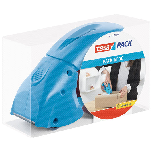 Tesapack-afroller Pack' n' Go blauw