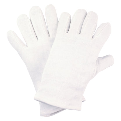 Gants en jersey de coton NITRAS, blanc, jersey de coton OEKO-TEX | Paquet (12 paires)