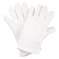 Gants en jersey de coton NITRAS, blancs, jersey de coton certifié OEKO-TEX, taille 12 | Lot (12 paires)