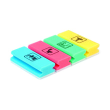 Sito Pad-Schwämme Vlies nicht kratzend, bedruckt mit Piktogramm "WC", rot/weiß, 153 x 69 x 42 mm
