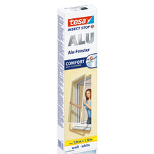 Moustiquaire tesa à cadre en aluminium pour fenêtre, blanche, 1 m x 1,2 m