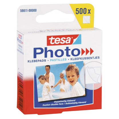 tesa Photo Klebepads, weiß, beidseitig klebend 500 Stück